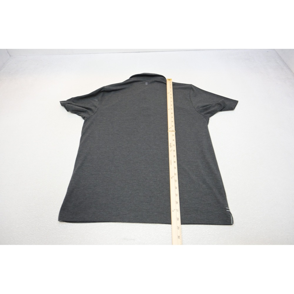 Free Fly Polo Shirt Mens Size Medium Charcoal Grey Bamboo Blend Stretch EUC - Picture 10 of 10